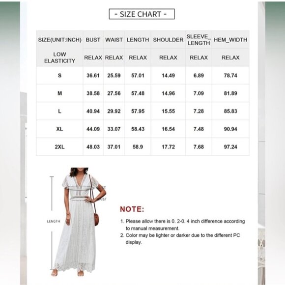 Peach Bohemian Boho Lace V-Neck Maxi Dress Photo Shoot Size Small‎ - Picture 13 of 13